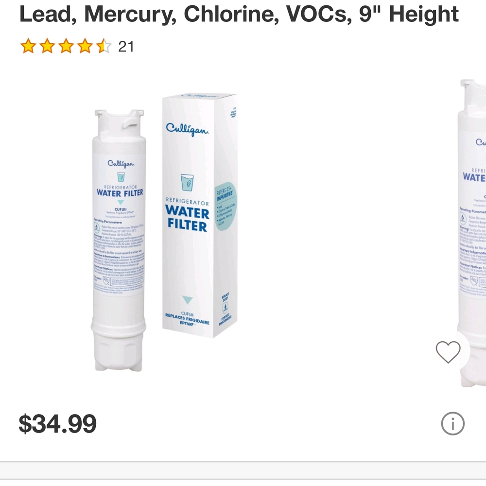Culligan Refrigerator Water Filter